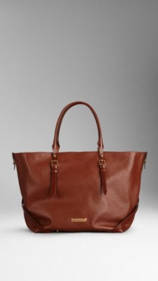Medium Nappa Leather Tote Bag