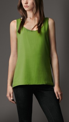 Stretch-Silk Crêpe Vest