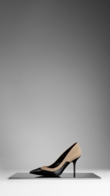 Leather Brogue Detail Pumps
