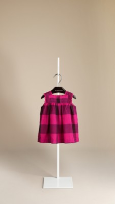 Check Ruffle Dress