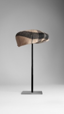 Wool Check Cap
