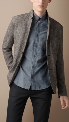 Wool and Angora Blend Blazer