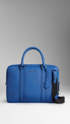 Colour Coated London Leather Crossbody Briefcase