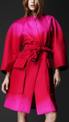 Sculptural Dégradé Opera Coat
