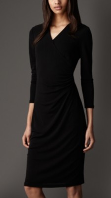 Ruched Crossover Dress
