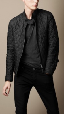 Diamond Quilted Harrington Jacket