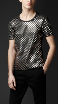 Studded Cotton Jersey T-Shirt