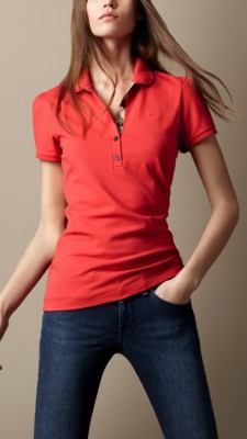 Check Placket Polo Shirt