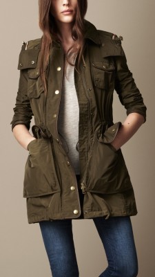Technical Taffeta Drawcord Parka