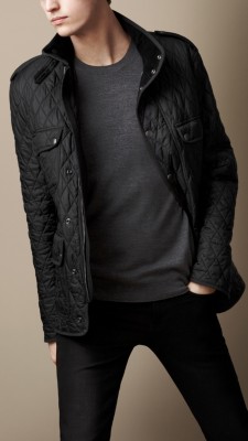 Diamond Quilted Caban