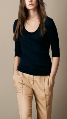 Epaulette Detail Cotton Top