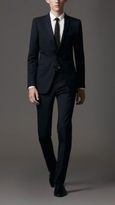 Slim Fit Virgin Wool Prince Of Wales Check Suit