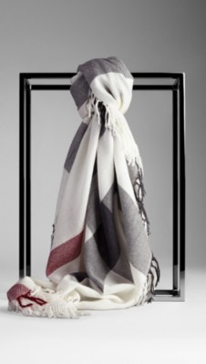 Check Wool Square