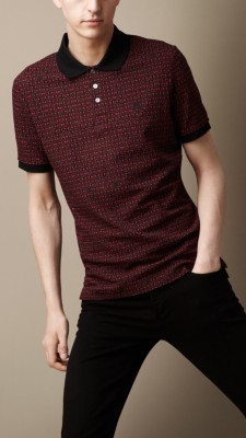 Geometric Polo Shirt