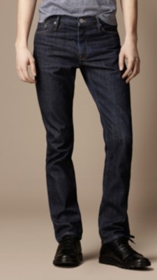 Swaine Indigo Tapered Fit Jeans