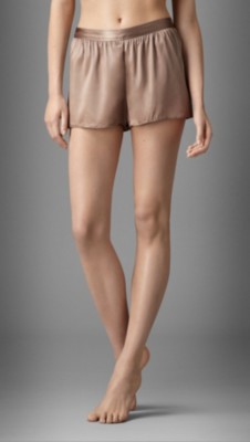 Stretch-Silk Night Shorts