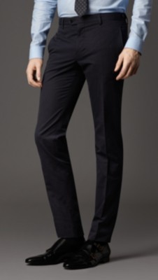 Slim Fit Cotton Linen Trousers