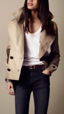 Oversize Cropped Pea Coat