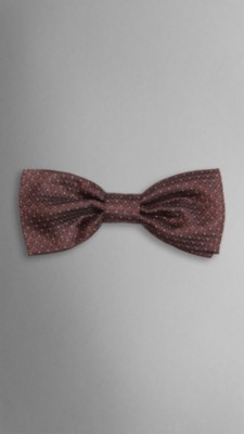 Dot Pattern Silk Bow Tie