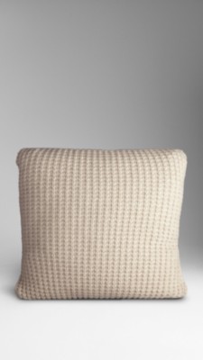 Cashmere Waffle-Knit Cushion