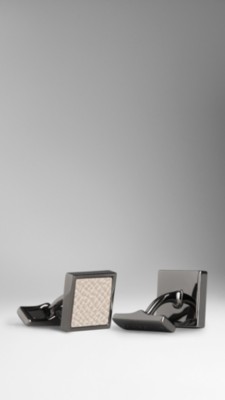 London Leather Cufflinks