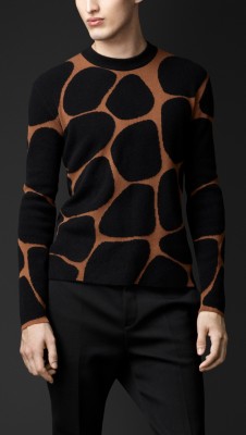Abstract Animal Jacquard Sweater