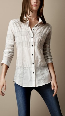 Check Cotton-Blend Shirt