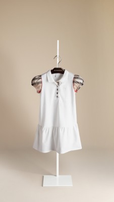 Check Sleeve Dress
