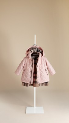 Check-Lined Quilted Jacket