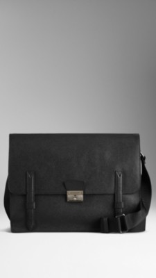 Large London Leather Messenger Bag
