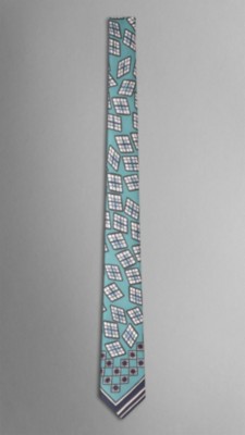 Abstract Graphic Silk Tie