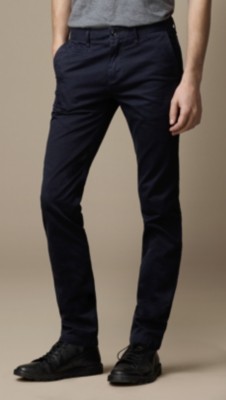 Skinny Fit Cotton Chinos