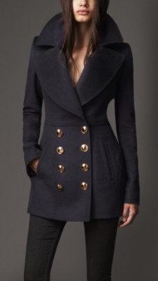 Wool Cashmere Pea Coat