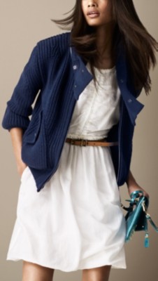 Cotton Knit Bomber Jacket