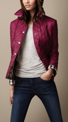 Cropped Quilted Jacket