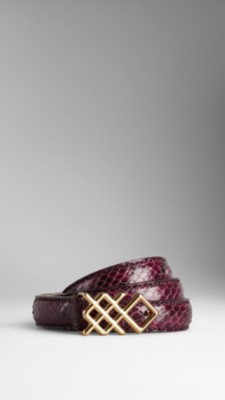 Snakeskin Buckle Belt