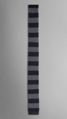 Striped Silk Knitted Tie