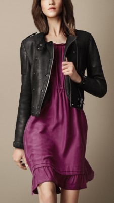 Chaqueta motera en cuero