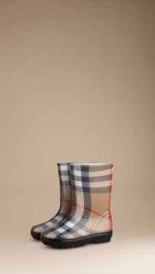 Classic Check Rain Boots
