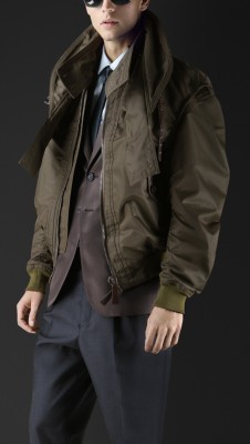 Funnel Neck Bomber Jacket