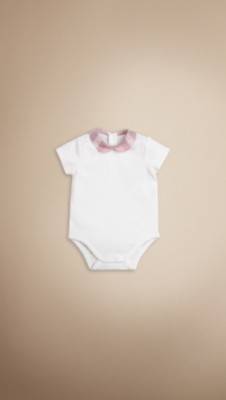 Check Collar Bodysuit