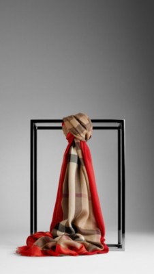 Haymarket Check Border Scarf