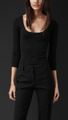 Silk Ribbed Top