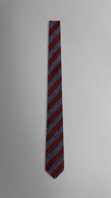 Striped Textured Handmade Silk Jacquard Tie