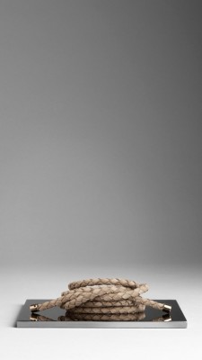 Woven Leather Rope Belt