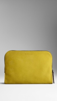Grainy Nubuck Leather Document Case