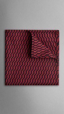Geometric Print Pocket Square