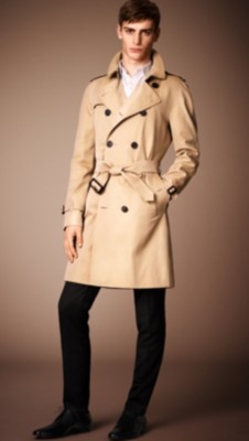 Men's Heritage Trench Coat in Honey Burberry