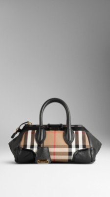 The Blaze in Graphic Check and Metallic Leather