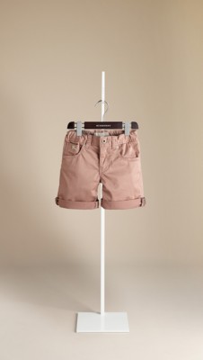 Stretch-Cotton Shorts